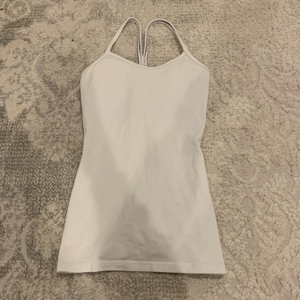 Lululemon White Athletic Top